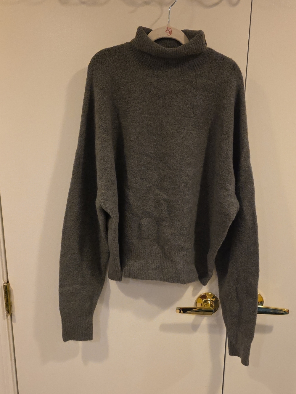 Zara Women's Dark Gray Turtleneck Sweater Size S